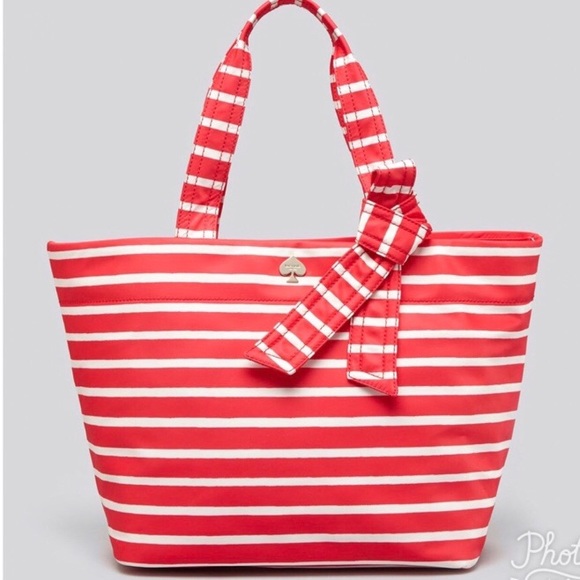 kate spade Handbags - Kate Spade NWT Maryanne Flatiron Nylon Striped Bag